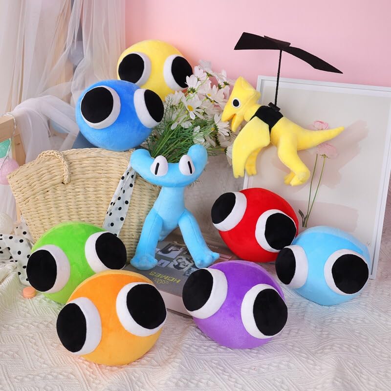 YZONU Plush Stuffed Animals - 9Pcs Horror Toys for Halloween & Christmas - Soft PP Cotton, C-9pcs, Ideal Gifts for Kids & Friends