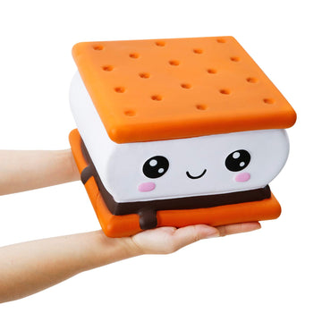 Anboor Jumbo Squishy Toy Smore Food-7.9' Big Squishies Kawaii Toy-Slow Rising Candy Food Scented Squeeze Toy Gift For Kids Adults