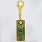 Feng Shui Merald Pagoda With Om Ah Hum Keychain W5318
