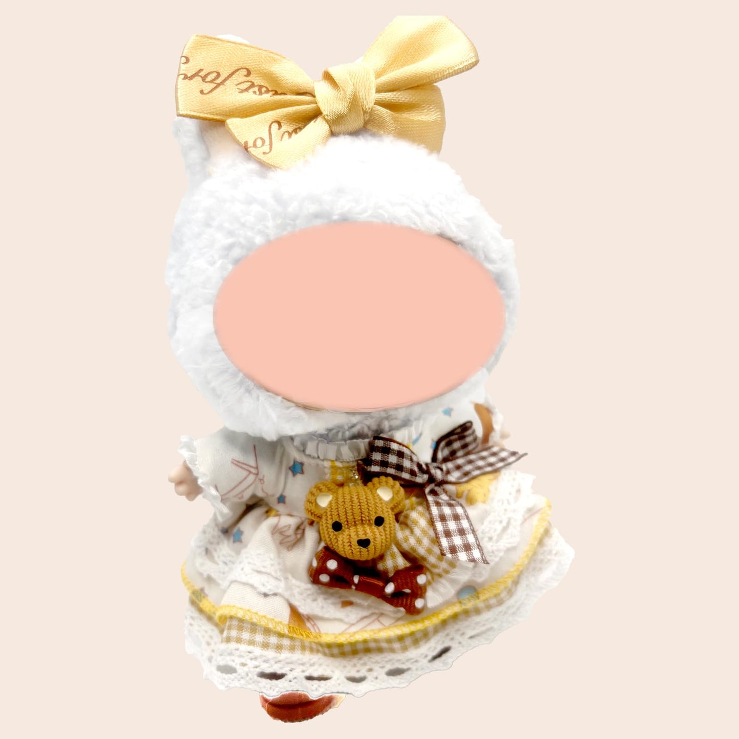 Doll Clothes Set and Accessories   2025 Stylish Exquisite Adorable Clothes Outfit for 15cm/17cm with Princess Dress|Girl's Hair Bow & Shoes | (No Doll)