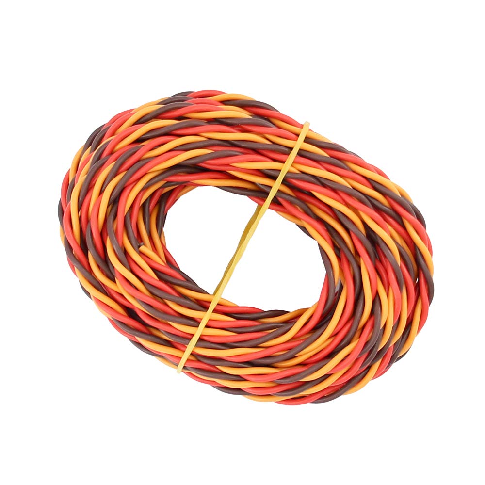 Bdhi 16' 5M 3-Way Servo Wire 22Awg 60 Cores Twisted Cable For Jr Hitec Futaba(Bdhi-37)