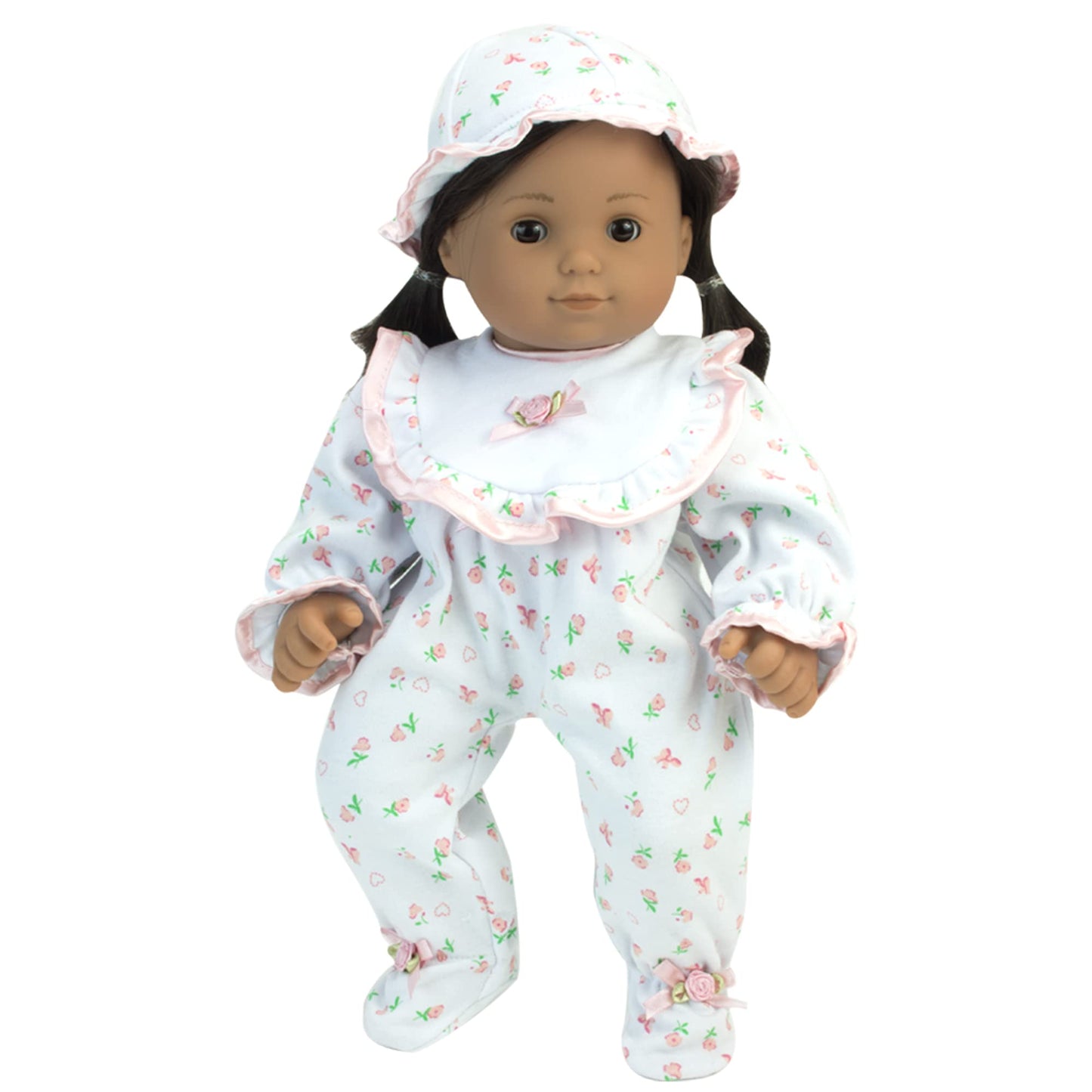 Sophias - 15 Doll - Floral Print Sleeper - Light Pink