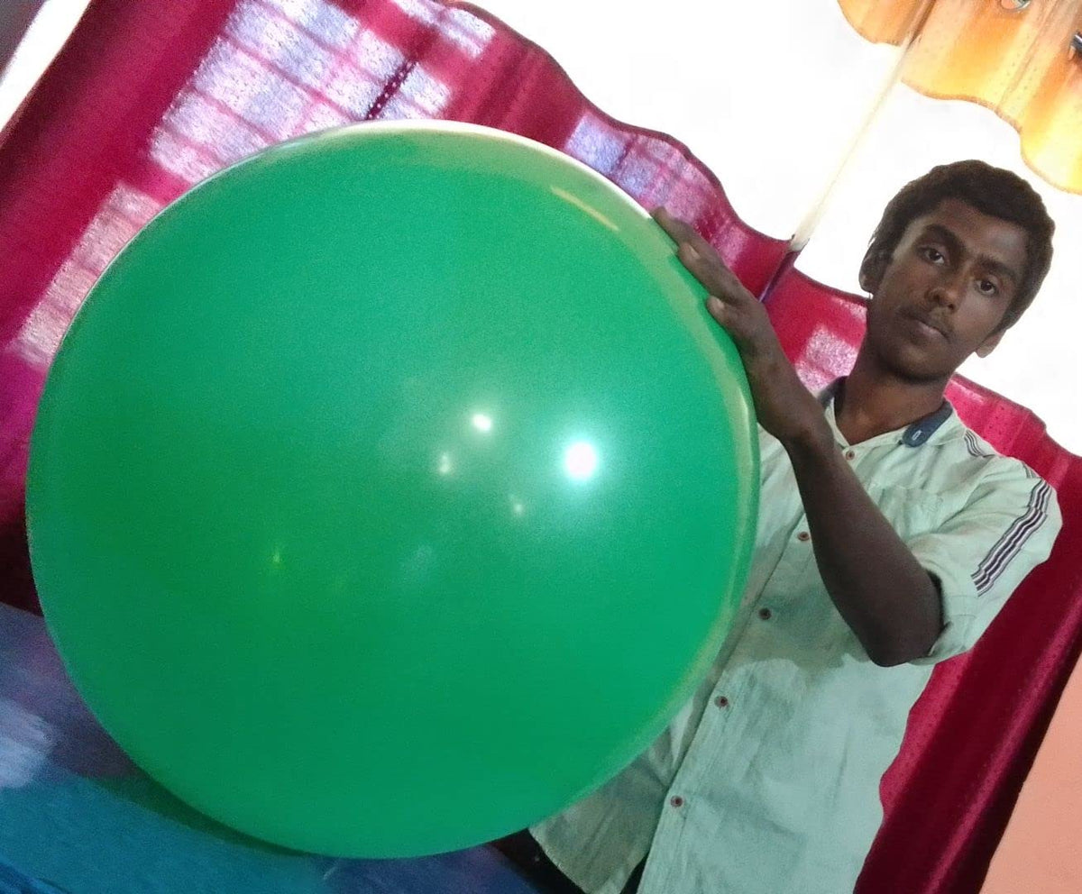 Big balloon Large Giant Balloon  Pack of 1 piece  Green Color  60 CM / 2 Feet Size  Made of Eco Friendly Latex  Thicker Siz