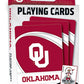 Masterpieces Ncaa Oklahoma Sooners, Playing Cards, Red, 4' X 0.75' X 2.625'