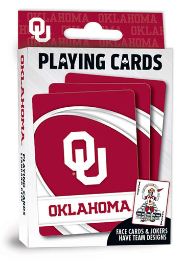 Masterpieces Ncaa Oklahoma Sooners, Playing Cards, Red, 4' X 0.75' X 2.625'