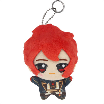 Kooliya Small Size Genshin Impact Figure Plush Doll - Diluc (4 Inch), Keychain Anime Figure Soft Stuffed Gift For Game Fans (Dil