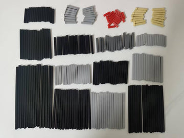 240Pcs Technical Parts Axle Rods Assortment Pack, Axle Connectors Parts Replacement Set Compatible With Lego Accessories Parts A
