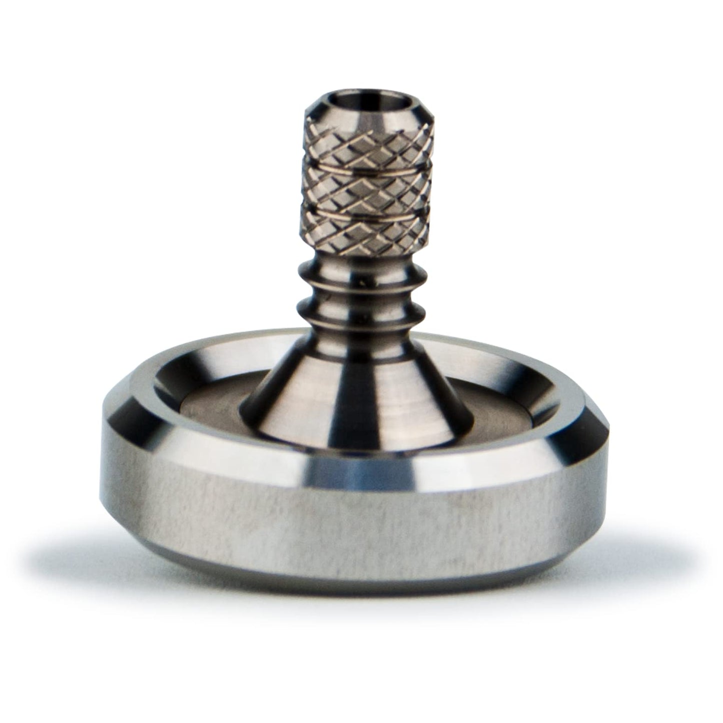 DjuiinoStar enhanced Spinning Top  Stainless Steel Collar with Titanium Stem  8-10 Minutes  High Precision EDC Desktop Toy DST-812R