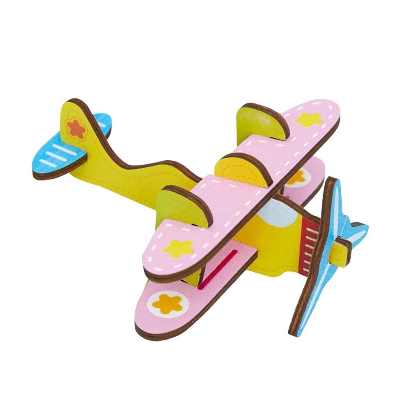 Bnf Wooden Insert Puzzle Kindergarten Diy Toy Model For Toddler Birthday Gifts Airplanebaby | Toys For Baby | Developmental Baby