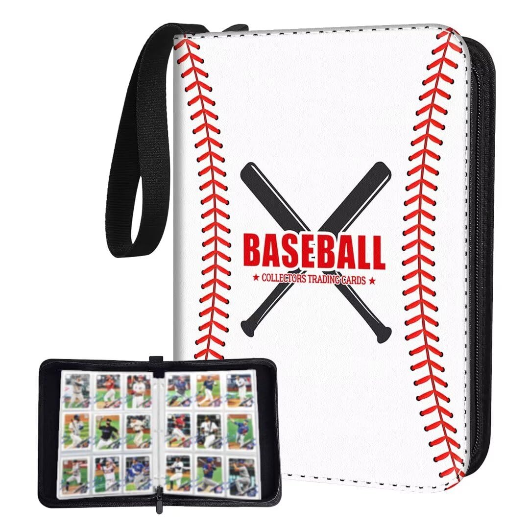 Bebomne Baseball Card Binder Holder 900 Pockets with 50 Removable Sleeves  Portable Sports Trading Cards Binder Album Collector Organizer Protectors with Zipper Waterproof
