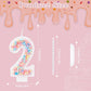Birthday Candles, 0-9 Number Macaron Cake Candles Glitter Cake Topper Decorations for Wedding Anniversary Birthday Party (2)