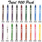 Madisi Crayon Bulk pack, Regular Size, 18 Colors, 900 Count