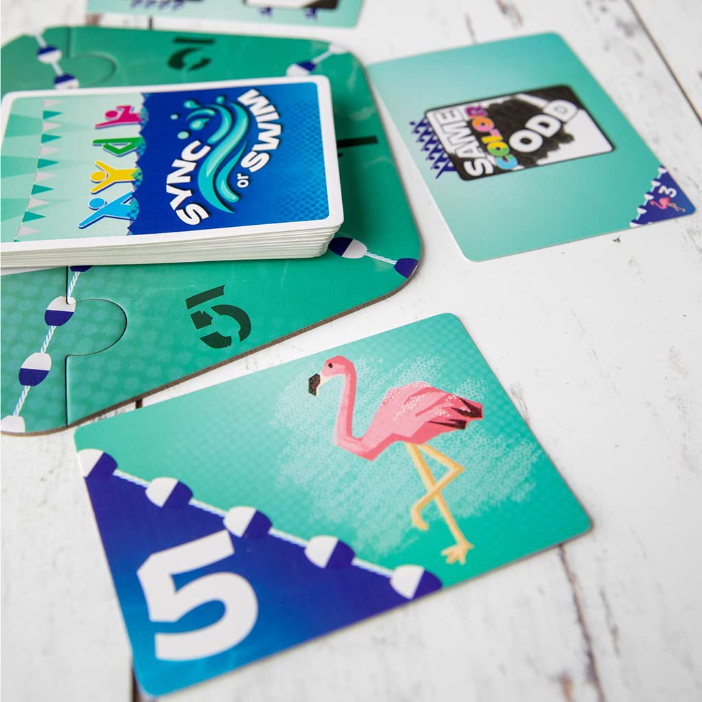 Sync or Swim  Fast and Fun Game  Strategic Card Game  Friendly Party Game  Fun Game for Teens & mature-themeds  Cooperative Game  Endless Replayability