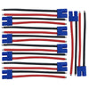 5Pairs EC3 Plug Connector Female and Male Deans with 14AWG 10cm Silicon Wire for RC Lipo Battery Cable Drone