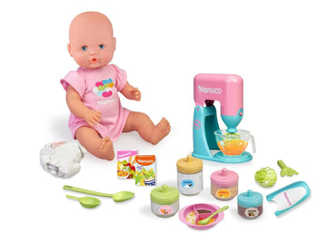 Nenuco - Super Meals - Baby Doll With Recipe Book, Kitchen Accessories, 2 In 1 Blender, 17.5 Cm