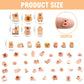 WOZADU 200 PCS Mini Resin Capybara Figurines for Crafts Luminous Tiny Resin Animal Miniature Things for Dollhouse Fairy Garden Micro Landscaping Decoration Cake Toppers Decor
