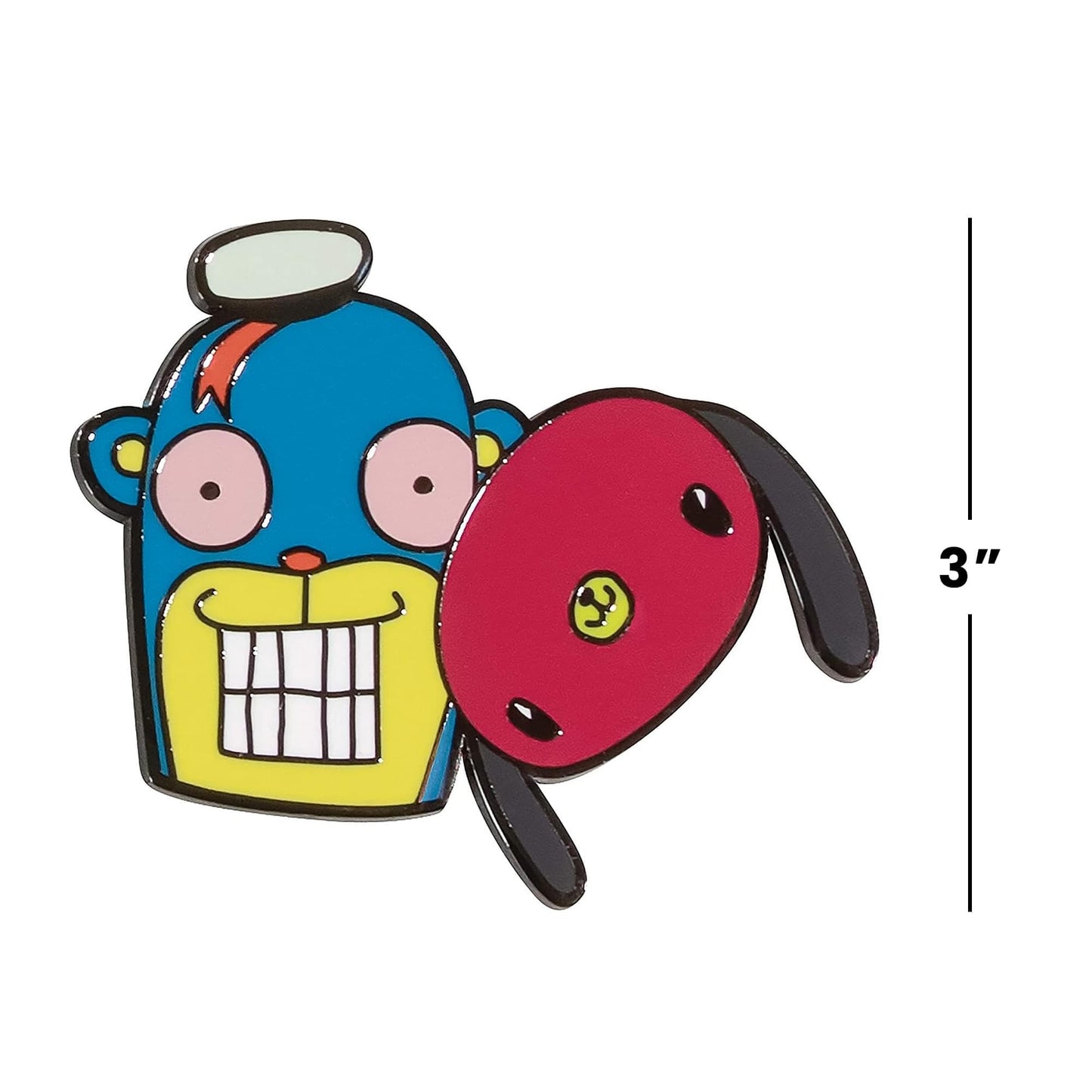 Umbrella Academy Hazel And Cha Cha 2.5 Inch Enamel Magnet
