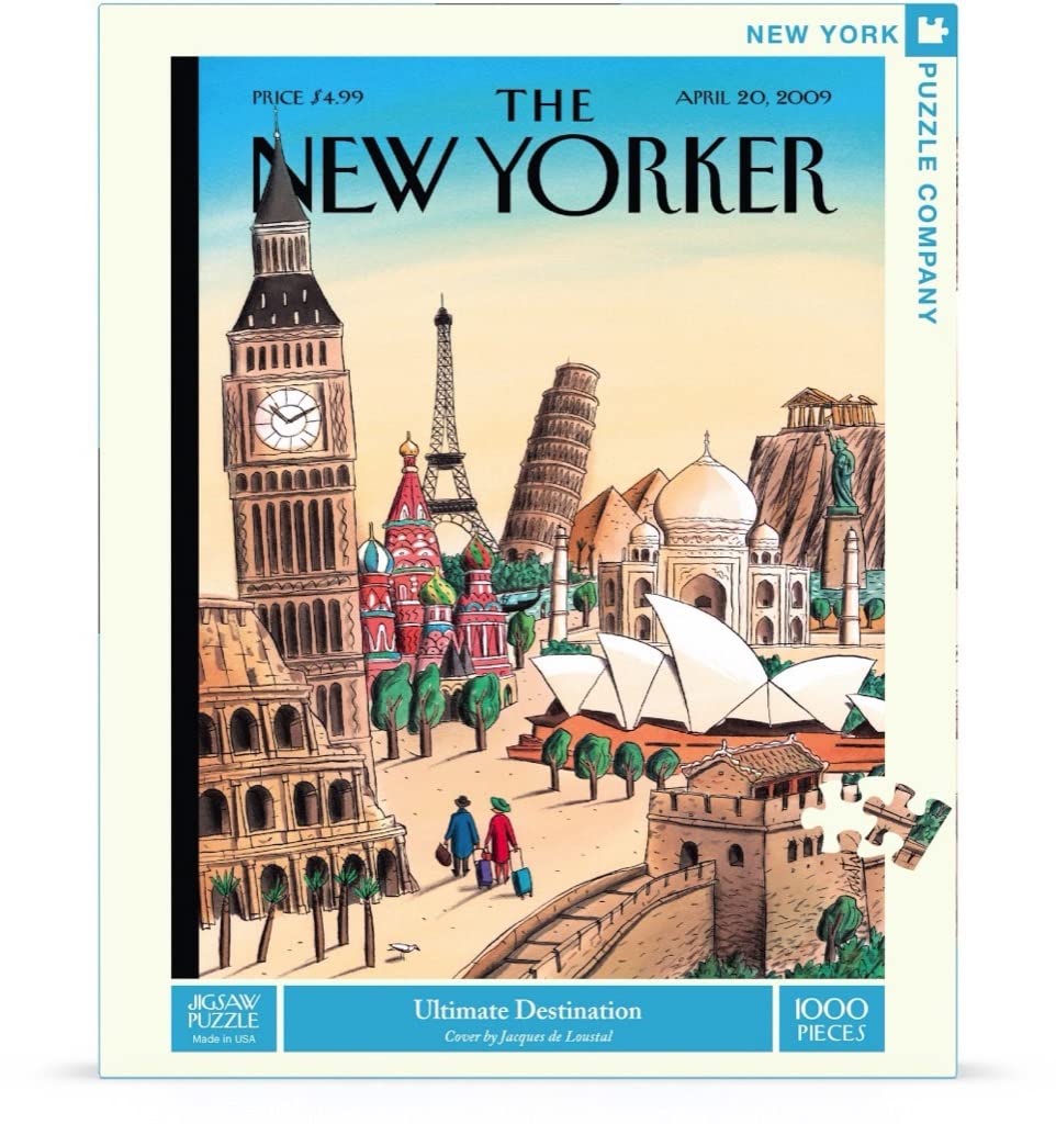 New York Puzzle Company - New Yorker Ultimate Destination - 1000 Piece Jigsaw Puzzle For Adults By Jacques De Loustal