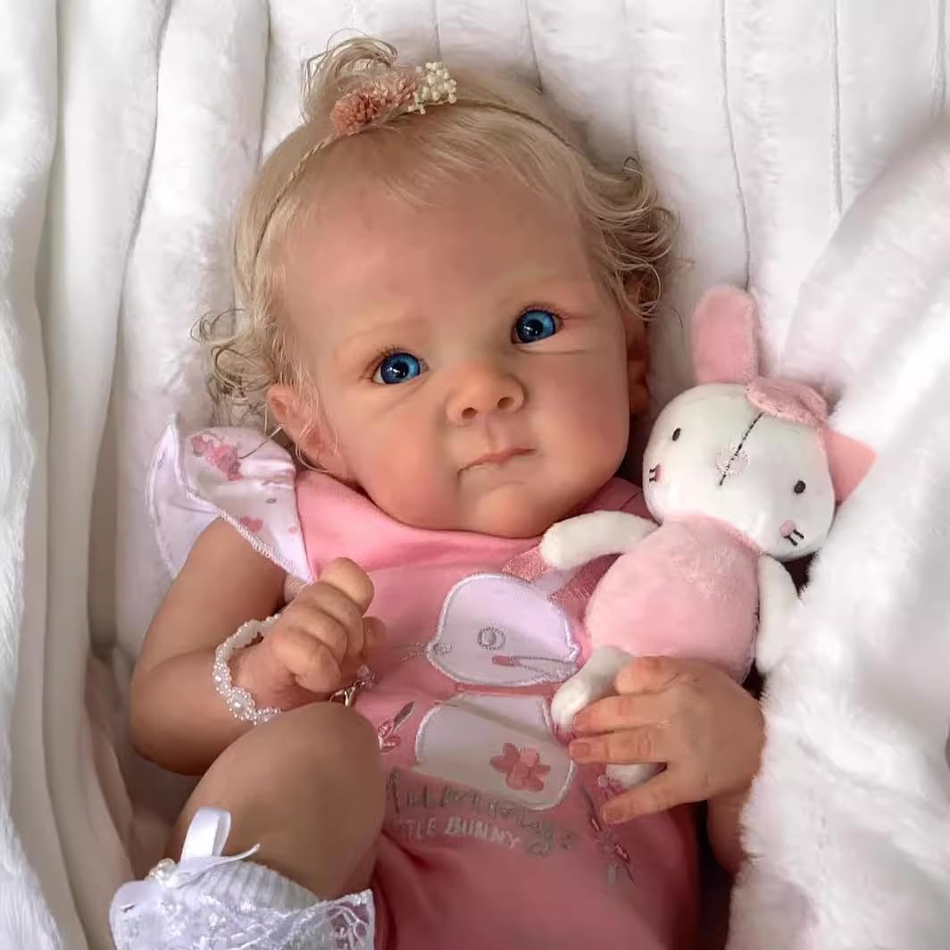 Npkcjzy Lifelike Reborn Baby Dolls - 18 Inch Realistic Newborn Baby Dolls With Weighted Soft Cloth Body Real Life Baby Dolls Wit
