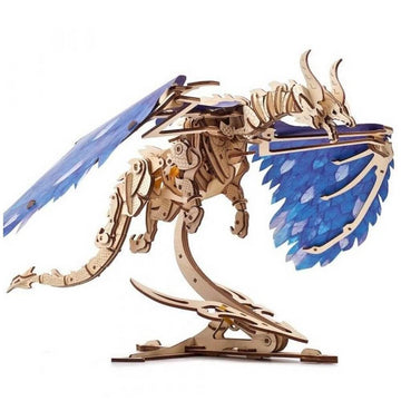 Ugears Wooden 3D Puzzles For Adults - Windstorm 3D Dragon Puzzle - Mechanical Puzzles For Adults Models For Adults To Build - Diy Kits For Adults Model Kit 3D Wooden Puzzles For Adults - 320 Pcs