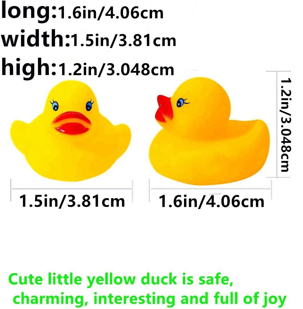 Dztian 51-Pieces Float & Squeak Mini Rubber Duck Baby Bath Ducky Sound Showertoys For Kids Celebrate The Joy Of The Children