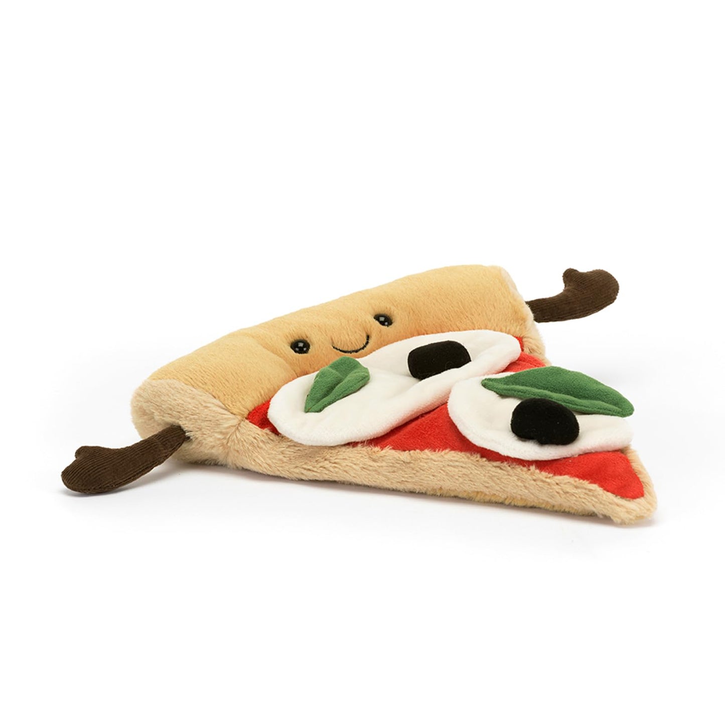 Jellycat Amuseables Slice of Pizza Stuffed Toy  9 inches - Food Plush - Fun Gift Idea