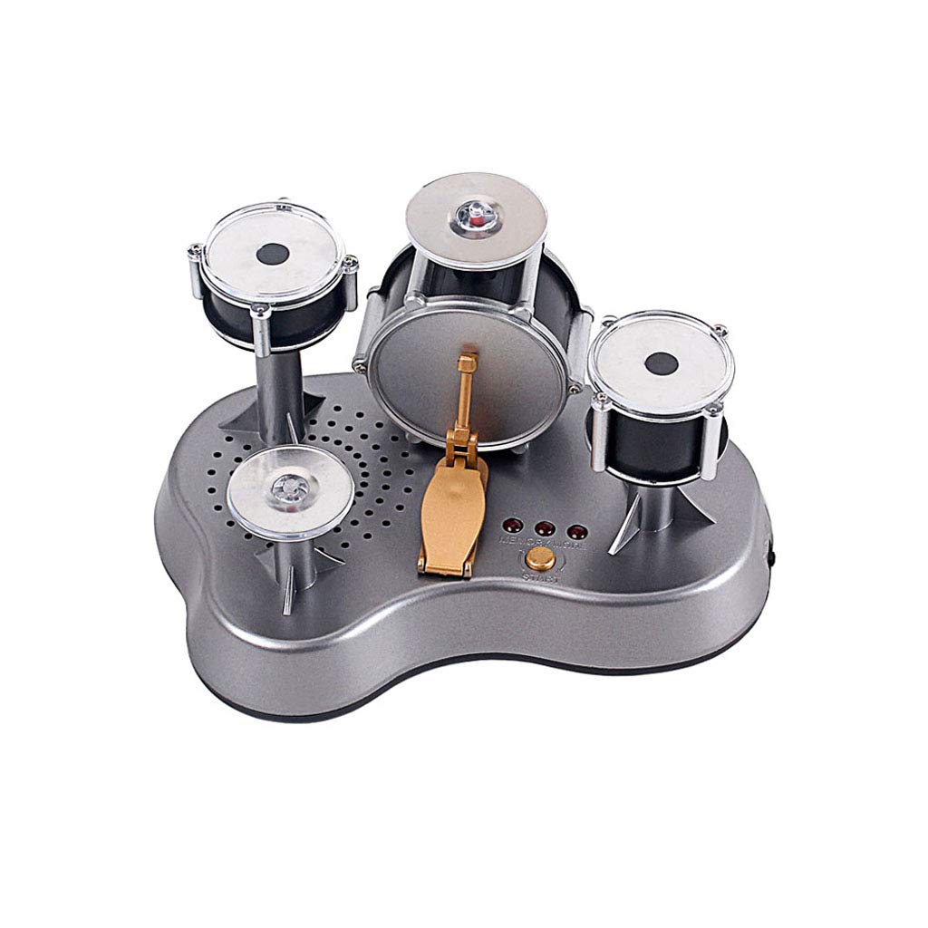 Alnicov Mini Finger Drum Set Desk Touch Drumming Led Light Percussion Jazz