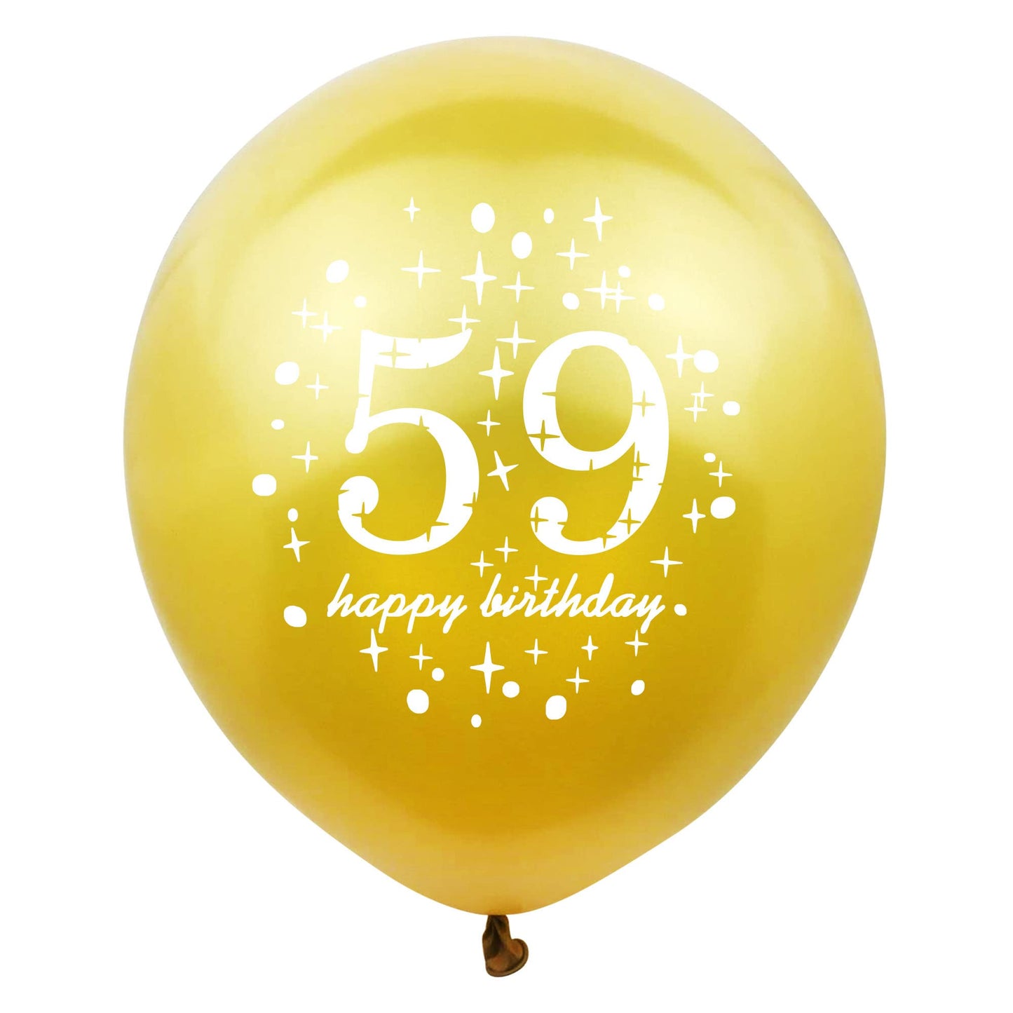 Shuntai 59Th Birthday Balloons Black And Gold 59Th Birthday Decorations For Men Women Latex Confetti Balloon Happy 59 Years Old
