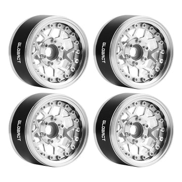 Globact Aluminum 1.9 Beadlock Wheel Rims Adjustable Offsets For Trx4 Trx6 Axial Scx10 Redcat Gen7 Gen8 Rc4Wd D90 1/10 Rc Crawler