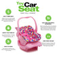 Joovy Toy Car Seat Baby Doll Carrier Featuring Crash-Tested Latch System For Safety, Machine-Washable Cover For Easy Cleaning, And Five-Point Harness - Fits Dolls 12” To 22”, Pink