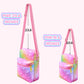 Girls Crossbody Purses For Kids Age 4-12 Purse For Little Girl Small Messenger Bag Cute Shoulder Bag Christmas Gifts Rainbow Pur