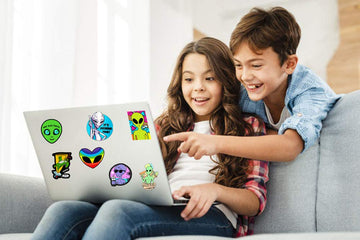 Roranic Alien Stickers For Kids Adults,50Pcs No Duplicates Waterproof Matte Vinyl Cool Alien Stickers Pack For Water Bottle Skat