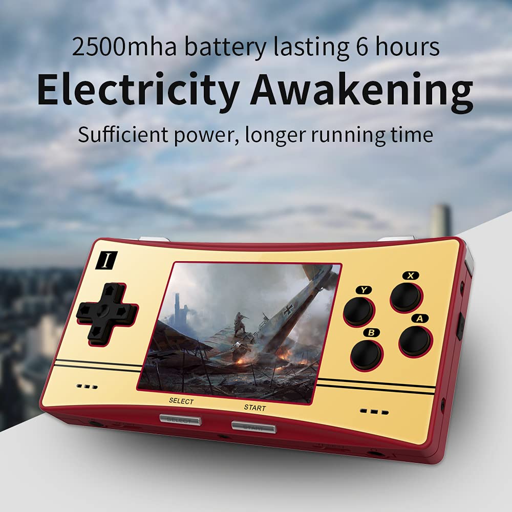 Haihuang Rg300X Handled Game Console, Portable Game Console With 64G Tf Card Pre-Installed 5171 Classic Games, Retro Game Console With 3.0 Inch Ips Screen