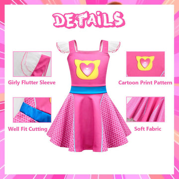 Agribazaar Flutter Sleeve Dress Daily Clothes Party Dresses Summer Skirt Soft Wear Halloween Outfits