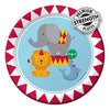 8-Count Round Paper Dessert Plates, Circus Time