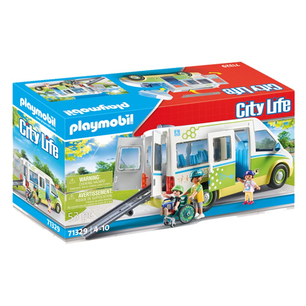 Playmobil City School Bus with Wheelchair Accessible Ramp