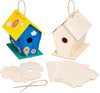Haoser Diy Wooden Birdhouses  Creative Arts And Crafts Set For Kids And Adults  Unfinished Wood Birdhouse Kits With Paint Kit,