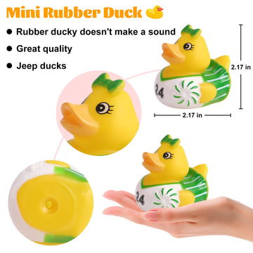 Motiloo 30 Pcs Rubber Ducks For Jeep Ducking, Assorted Floater Jeep Ducks For Ducking For Kids, Baby Rubber Ducks In Bulk Bath Toy, Party Favors Baby Birthday Shower Classroom Incentives