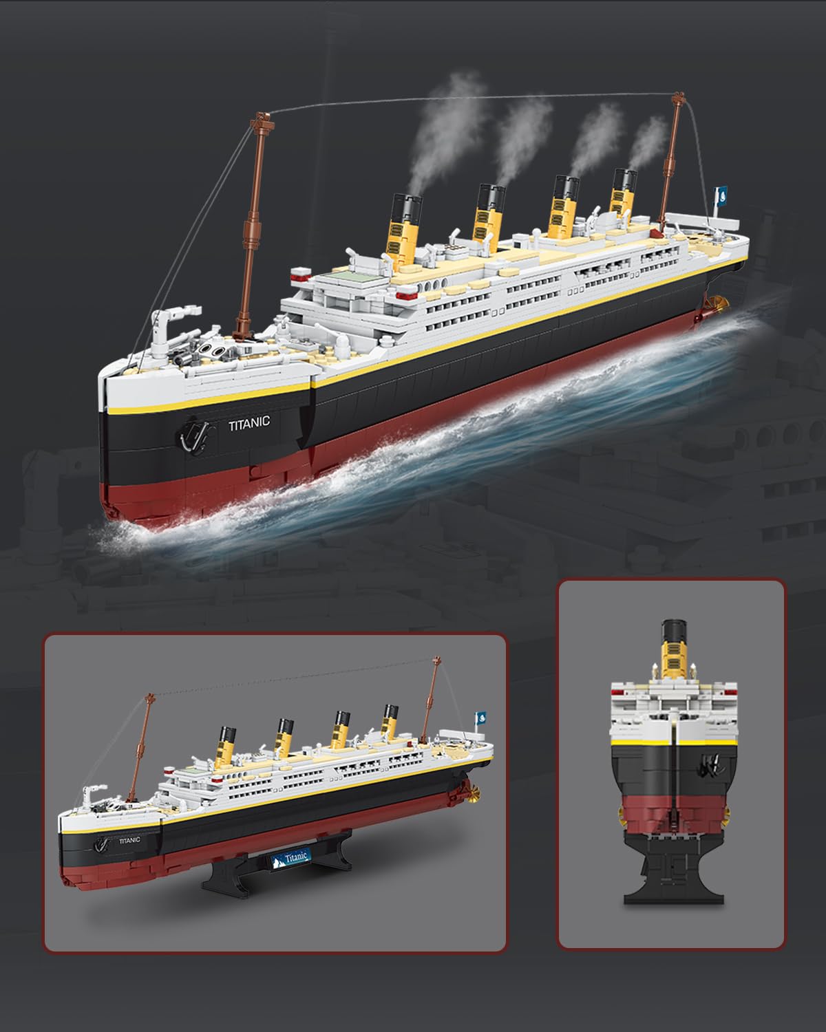dOvOb Titanic Model Building Blocks Set - 2022 Pieces, ABS Material, Assorted Color, Model FC6005