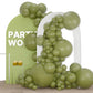 Partywoo Sage Green Balloons, 127 Pcs Boho Green Balloons Different Sizes Pack Of 36 Inch 18 Inch 12 Inch 10 Inch 5 Inch Green Balloons For Balloon Garland As Birthday Party Decorations, Green-F11