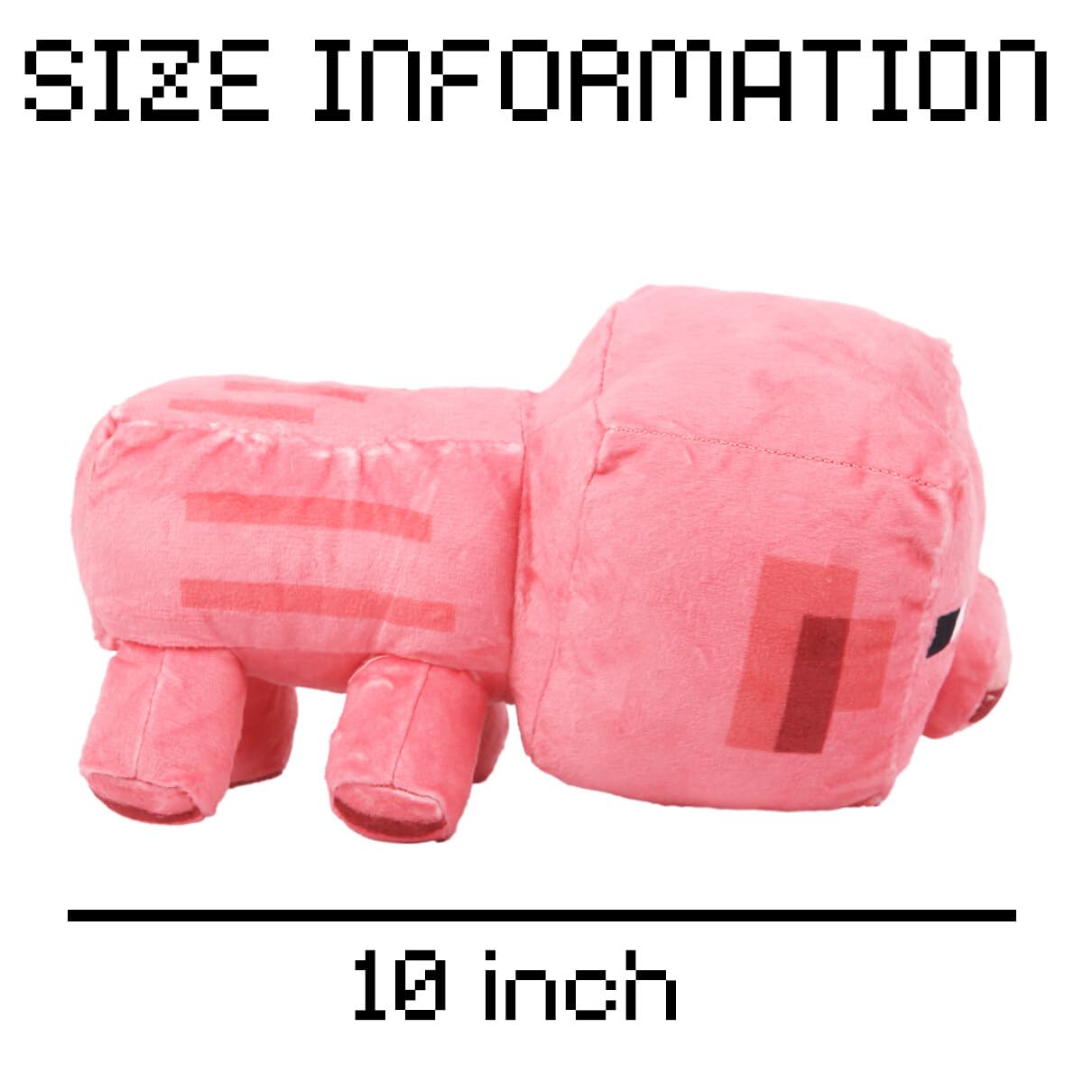 Weddye Pixel-Style Plush Toy - 8" Cotton Piglin Character - Video Game-Inspired Gift for Kids & Fans