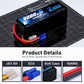 Zeee 6S Lipo Battery 9000mAh 22.2V 100C Soft Case RC Battery EC5 Connector with Metal Plates for RC Car Truck Desert Racer RC Ta