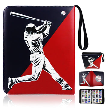 Baseball Card Binder, 2025 Sports Trading Card With Sleeves Holder Album, 900 Pockets Baseball Card Holder Sheets Display Storag