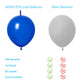 Adido Eva Link Balloons Blue 10 Inch Latex Quick Linkale Balloon 80 Pcs For Birthday, Halloween, Christmas, Party Festival Decor