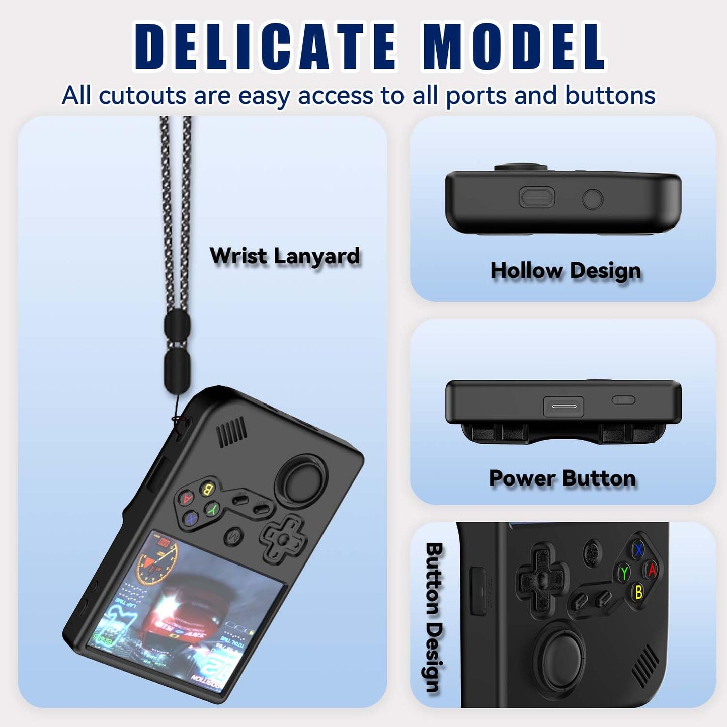 for RG40XXV Silicone Protective Case, Soft Case for Anbernic RG 40XXV only, for RG 40XX V Retro Handheld Game Console Accessorie