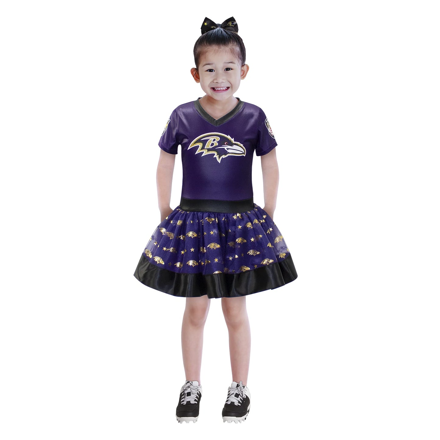 Modern Hero Baltimore Ravens Girl'S Nfl Mvp Tailgate Tutu Dress Costume, Size Medium