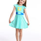 Marendyee Girls Kitties Costume Dress Christmas Gift For Kids Birthday Party Cosplay Dresses 5-6 Years
