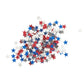 Unique , White & Blue Star Foil Confetti, 1ct, Red, White, and Blue