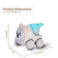Childlike Behavior | 4 Pcs Car Whistle Toy For Baby - Whistle Inertia Car - Animal-Themed - Plastic Cars With Whistle Function T