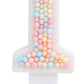 EAKE 1 Birthday Candle Macaron Glitter 3D Number 1 Candles for Birthday Cakes Girl Women Sweet Theme One Years Old Birthday Wedd